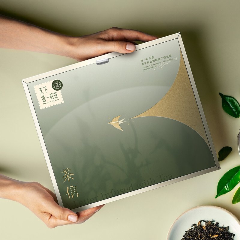 【天下第一好茶】拾光茶信禮盒/150g罐裝×1+茶包8入/寄情祝福 - 茶葉/茶包/水果茶 - 紙 