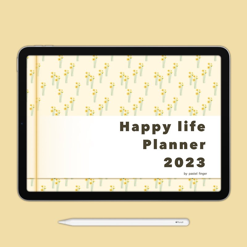 Happy life digital planner 2023 | weekly planner | daily planner | habit tracker - Digital Planner & Materials - Other Materials 