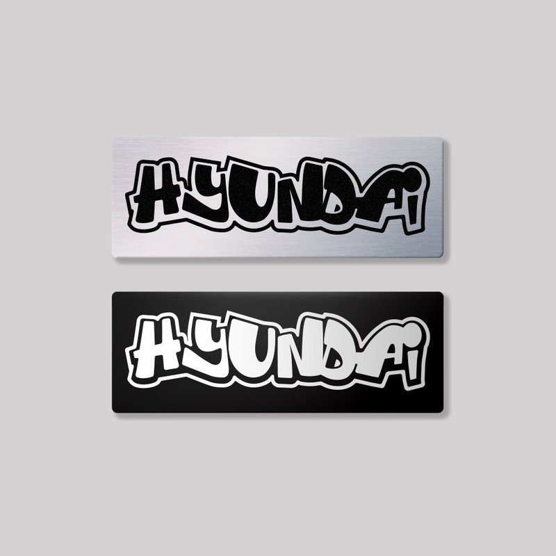 HYUNDAI/HHP/aluminum plaque SunBrotherSun Brothers - Stickers - Aluminum Alloy 