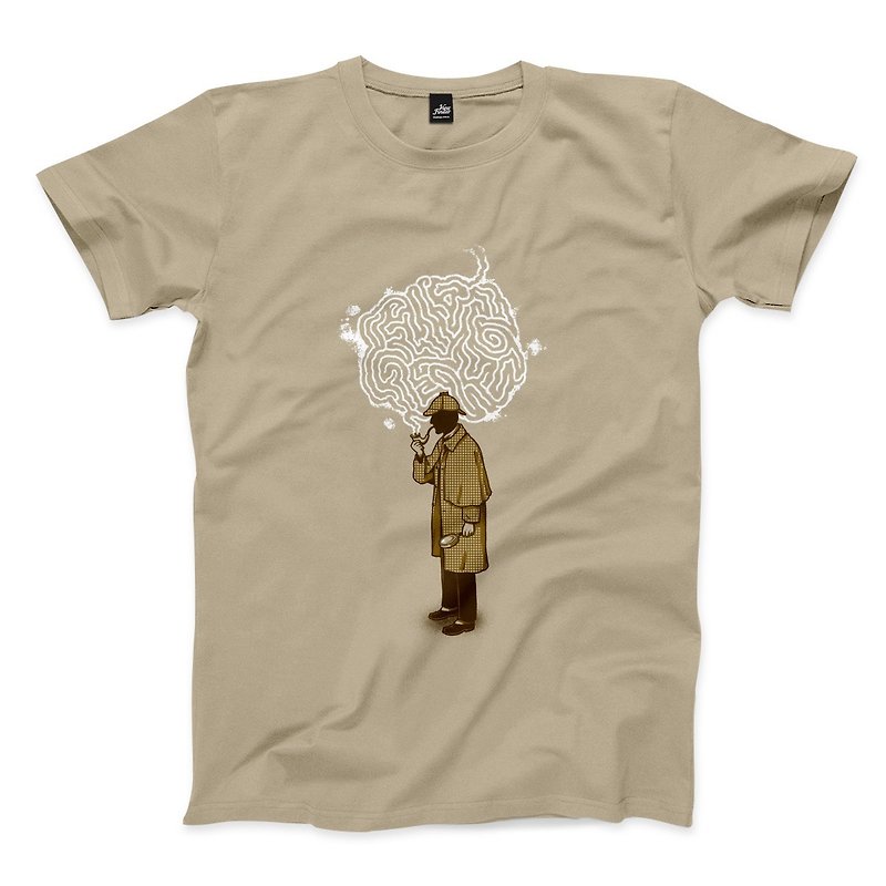 Sherlock - Khaki- Unisex T-Shirt - Men's T-Shirts & Tops - Cotton & Hemp Khaki