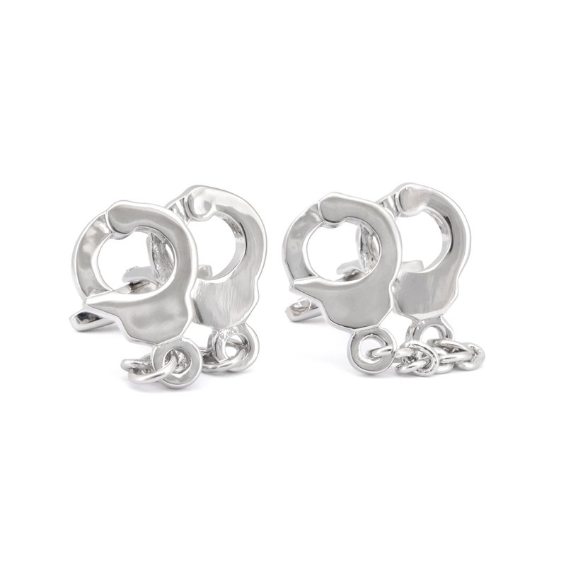 Silver Handcuffs Cufflinks - 袖扣 - 其他材質 銀色