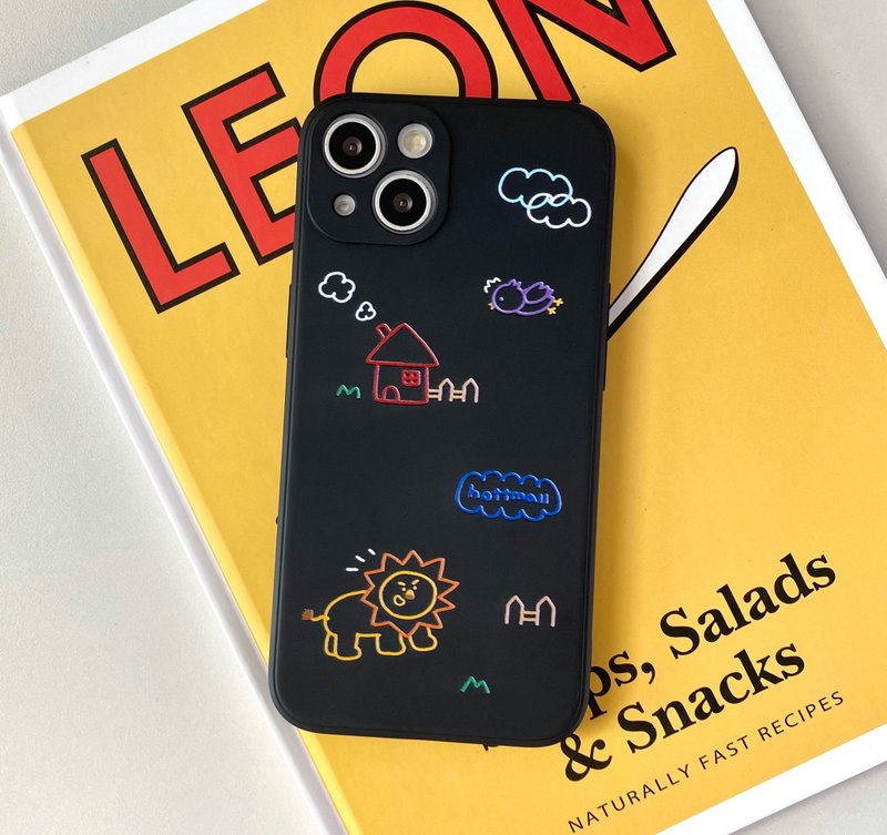 Mobile Phone Case, Multiple Models Support,Lion Silicone Case - 手機殼/手機套 - 矽膠 黑色