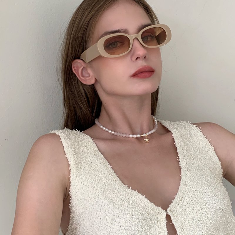 LOVE & ATTRACTION NECKLACE: ROSE QUARTZ - 項鍊 - 石頭 
