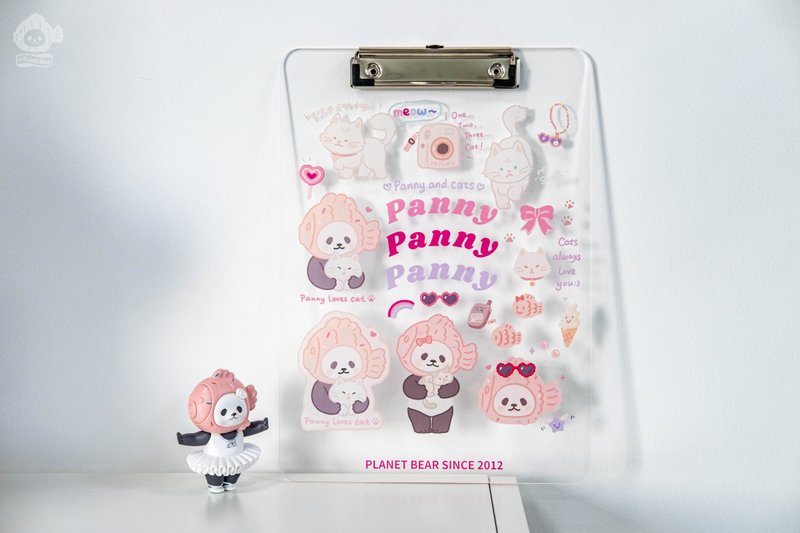 白熊百貨 Planetbear | panny系列畫板夾 - 文件夾/資料夾 - 其他材質 白色