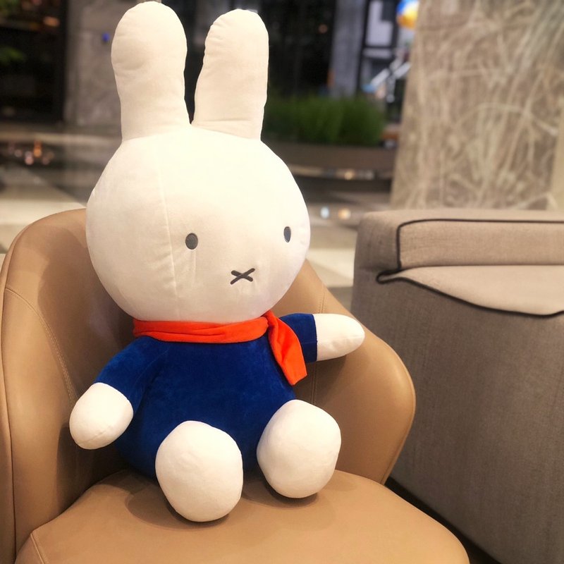 【MIFFY】Miffy 75cm plush doll stuffed doll plush doll Valentine’s Day gift - Stuffed Dolls & Figurines - Cotton & Hemp 