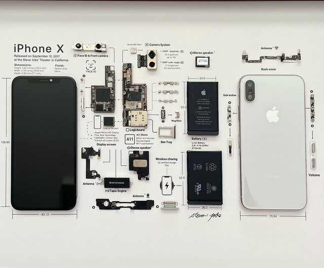 iPhone3GS 標本アート ホワイト