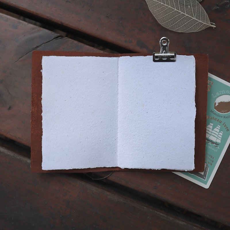 Handmade Notebook (Original)/Traveler's Notebook Refill(passport size) - Notebooks & Journals - Paper White