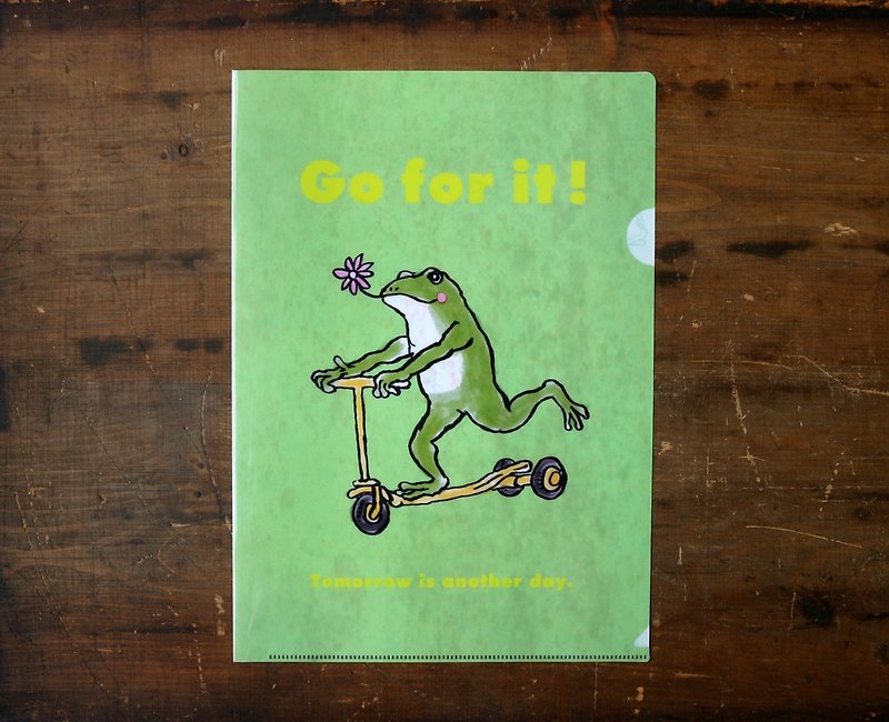 Clear file frog coaster GO - แฟ้ม - วัสดุอื่นๆ สีเขียว