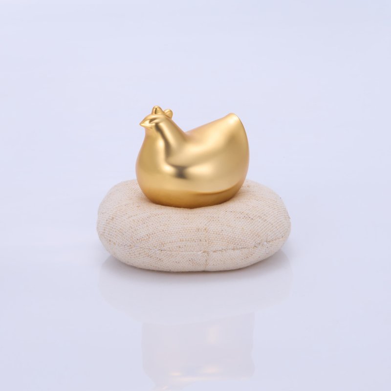 [New color debut] Matte Golden Chicken (Matte Gold) - Items for Display - Aluminum Alloy Multicolor