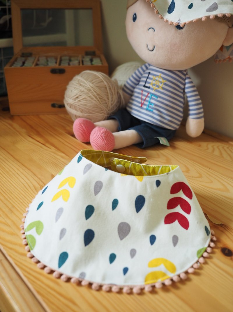 Handmade Baby Bib - Bibs - Cotton & Hemp Multicolor