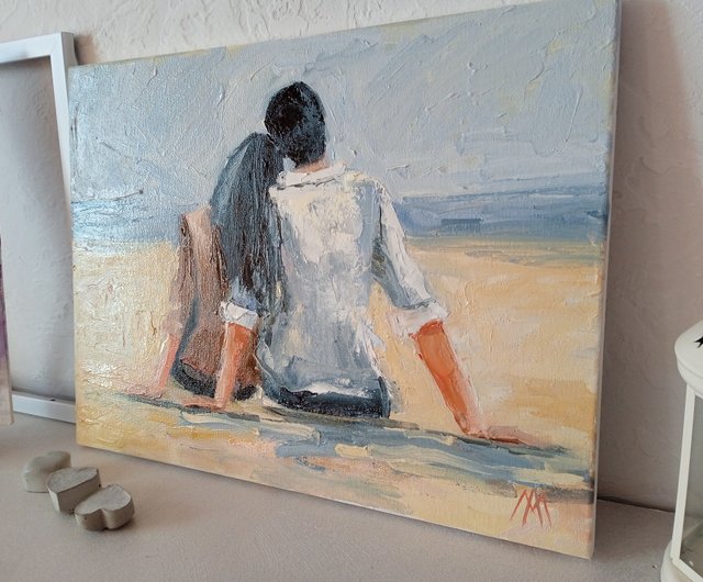 愛し合うカップルの絵画 愛の絵画 愛し合うカップルのアート