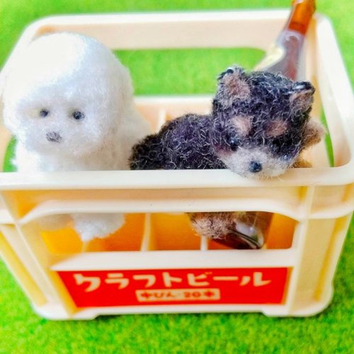 約3.8cmモールアート黒柴犬1-littledogclub｜玩偶/公仔人氣榜