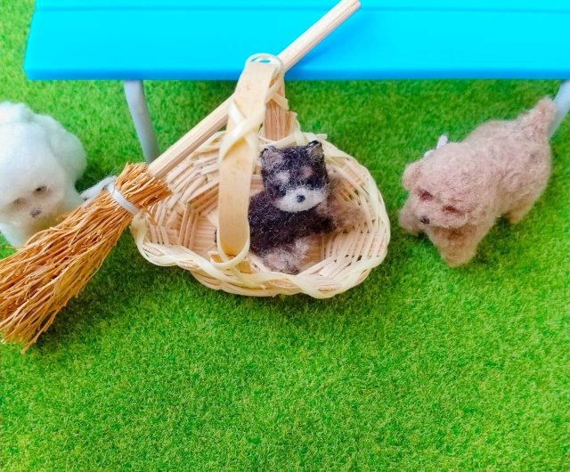 高品質の激安 約3.8cmモールアート黒柴犬1-littledogclub｜玩偶/公仔人氣榜 人形