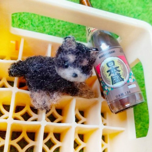 約3.8cmモールアート黒柴犬1-littledogclub｜玩偶/公仔人氣榜