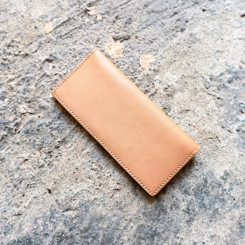 9卡相片長銀包 | 手縫皮革完成品 | BSP046 - 錢包/皮夾/長短夾 - 真皮 紅色