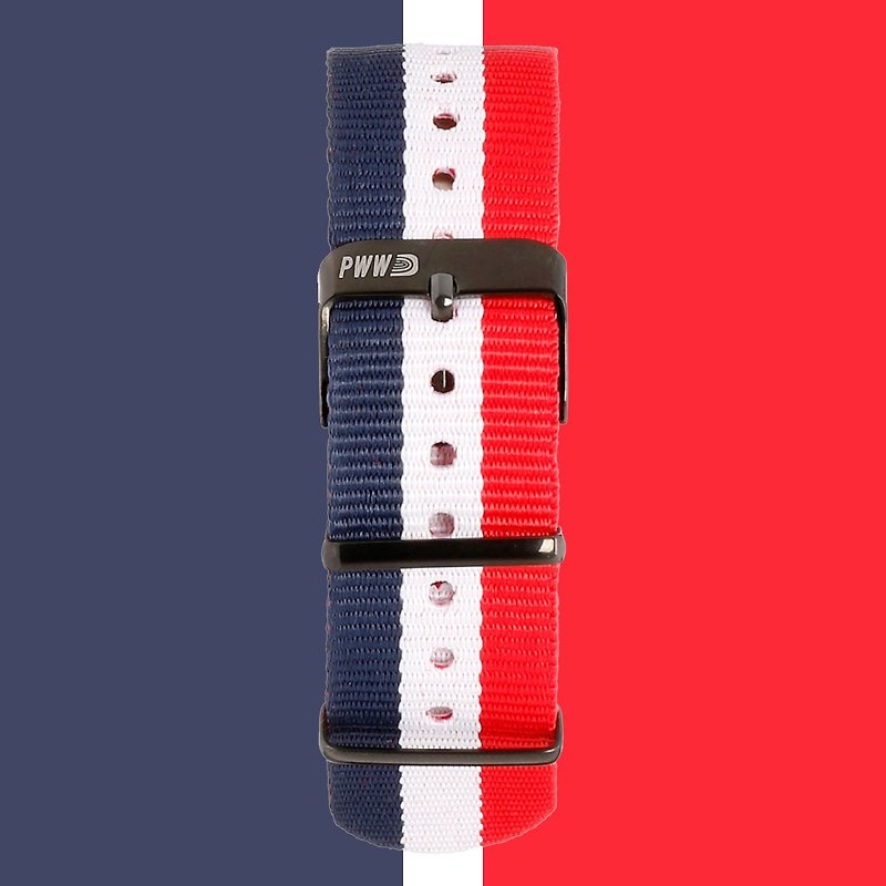 Signature NATO Strap 20mm - The Patriot - Watchbands - Nylon Multicolor