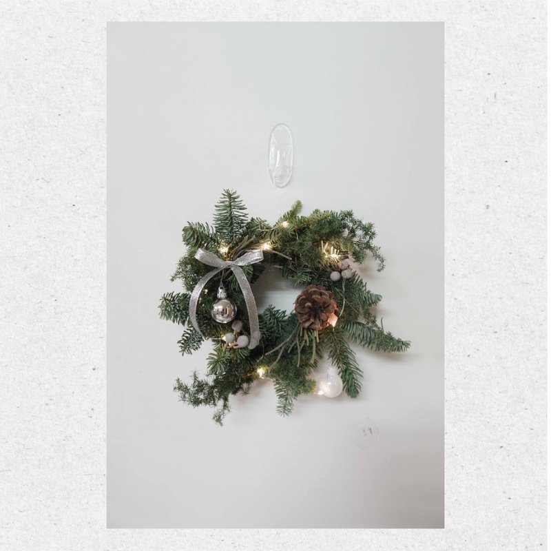 Nobelson Christmas Pine Circle | Make your own shimmer. Size S - Dried Flowers & Bouquets - Plants & Flowers 