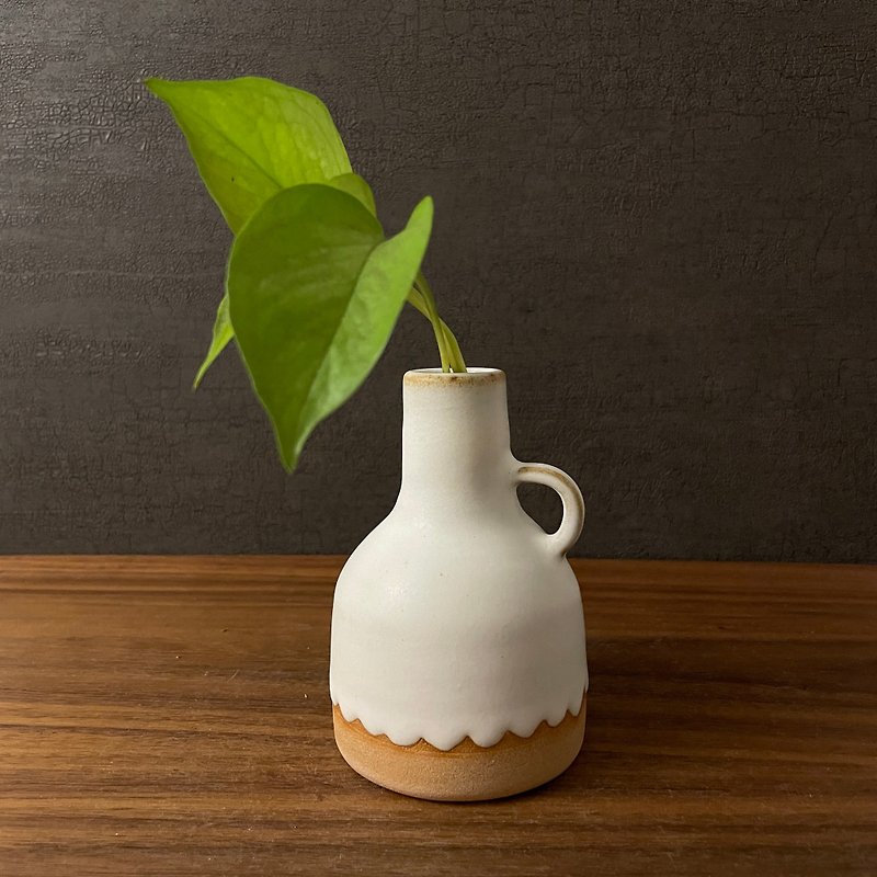 【小丸植木鉢】スカート裾12cmの上品で可愛い植木鉢 - 花瓶・植木鉢 - 陶器 