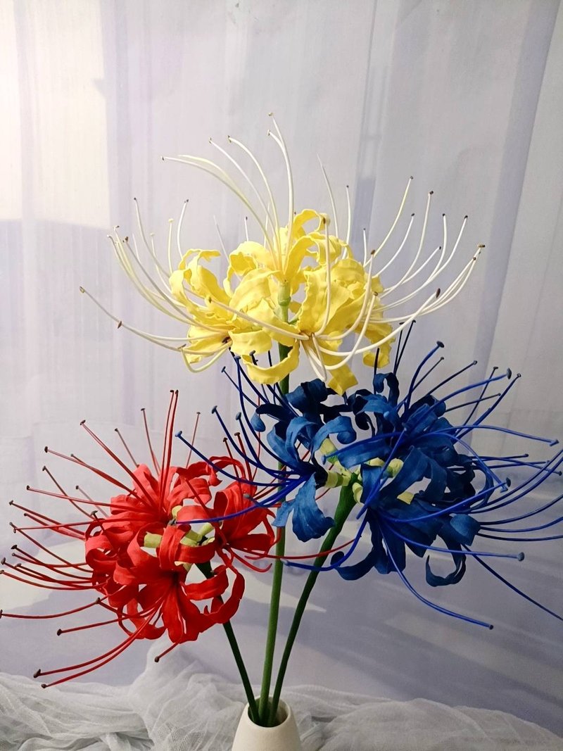 【 1人開班】曼珠沙華/彼岸花香氛石膏捏花體驗 石膏捏塑/擴香石 - 蠟燭/香氛/調香 - 植物．花 