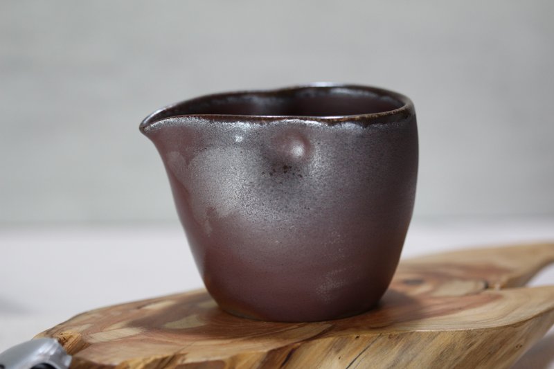 【送禮好物】160ml 柴燒落灰 功夫茶 手拉坯茶海 鶯歌葉敏祥手作 - 茶壺/茶杯/茶具 - 瓷 