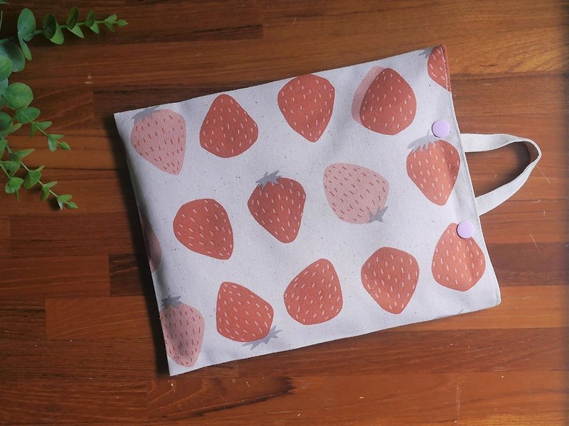 Limited order = environmentally friendly red bean warm pack / red bean hot compress pad = strawberry fruit = beige (3 colors in total) - Other - Cotton & Hemp White