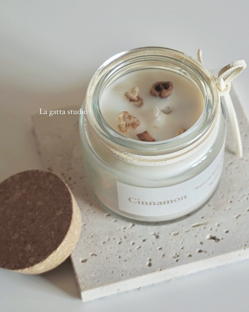 Herbal series - Handmade Rich Candle Cinnamon - น้ำหอม - ขี้ผึ้ง 