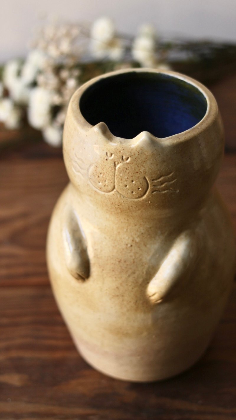 沙棕 造型花器_L - 花瓶/花器 - 瓷 咖啡色