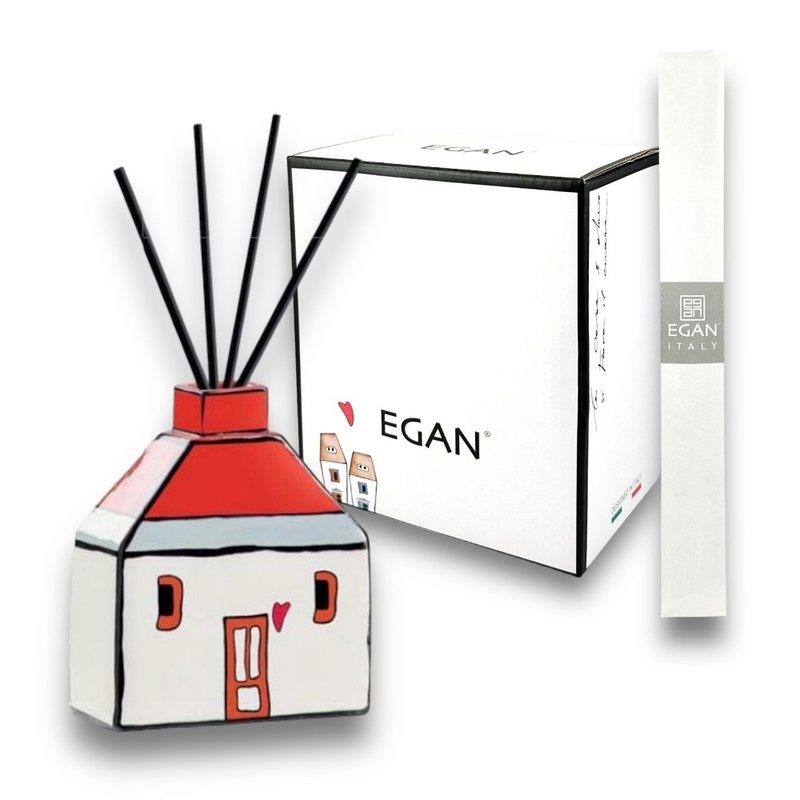 Italian EGAN- European cabin series diffuser bottle red 13CM (plus a diffuser stick) - น้ำหอม - ดินเผา สีแดง