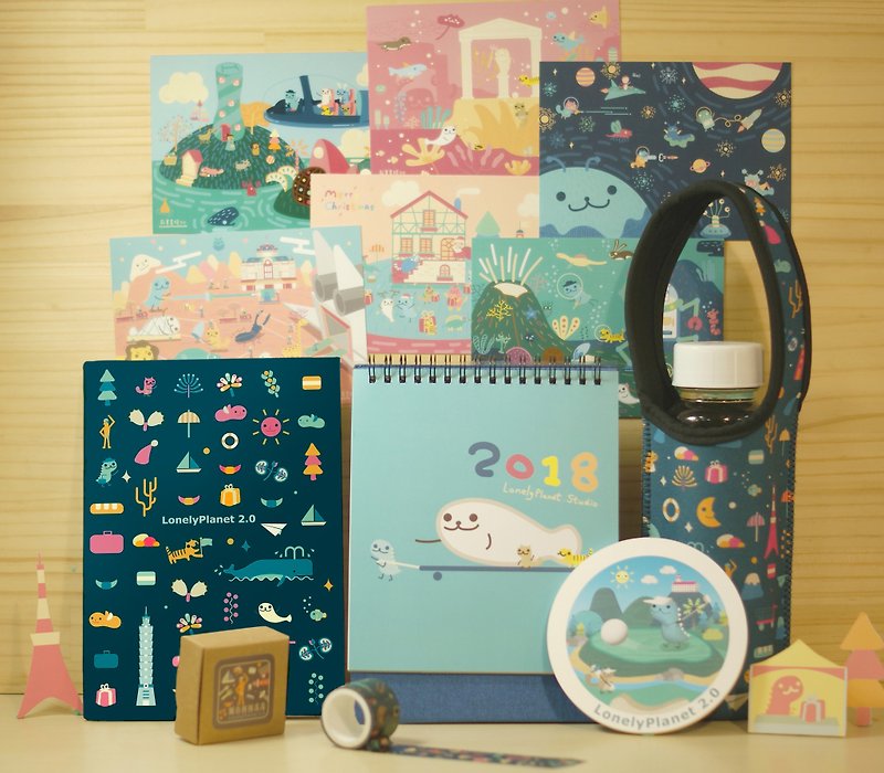 [Lonely planet] city fight patchwork series combination package - ปฏิทิน - กระดาษ สีดำ