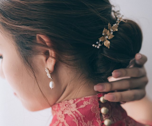 フープ 2way ヴィンテージスワロフスキー ブライダルアクセサリー フープ 2way ヴィンテージスワロフスキー ブライダルアクセサリー