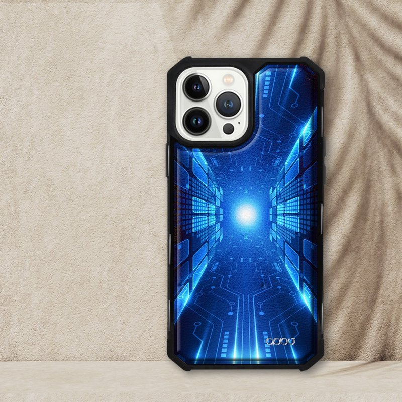 iPhone 13全系列軍規防摔皮革磁吸手機殼-傳導(上光版)黑殼 - 手機殼/手機套 - 其他材質 多色