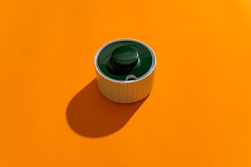 德國製ー芬蘭名設計師款納戶綠調味罐 - 杯子 - 陶 綠色
