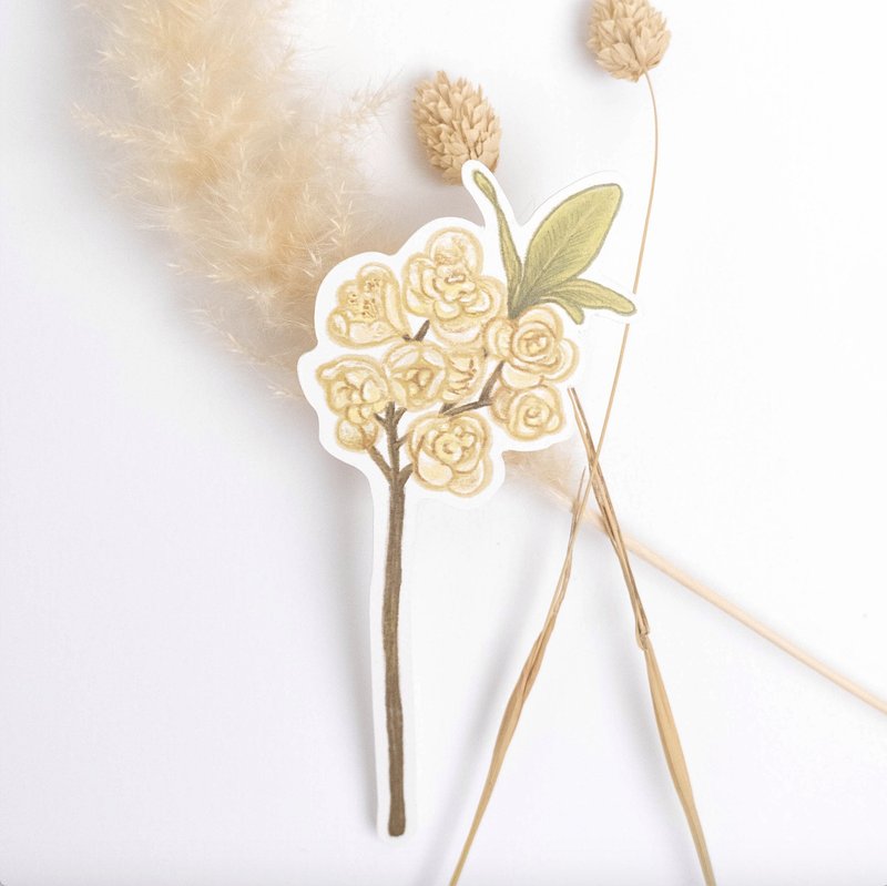 กระดาษ การ์ด/โปสการ์ด สีเหลือง - da HERS Flower Picking Bouquet Card Series Wooden Ginger Net Flower Heart Card Birthday Card