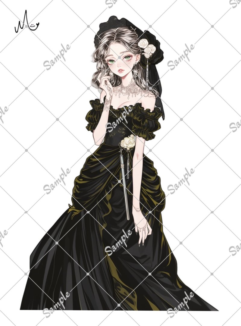 Original character stickers - สติกเกอร์ - กระดาษ 
