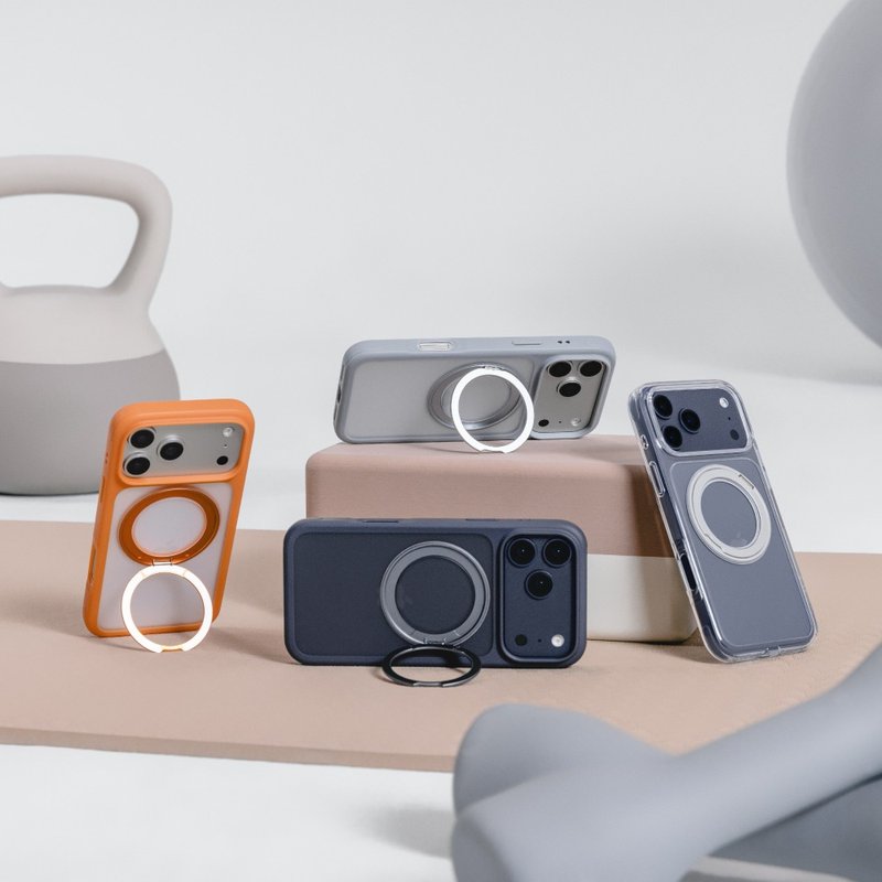iPhone 17 MagStand 360 M 磁吸旋轉支架防摔手機殼 - 手機殼/手機套 - 塑膠 