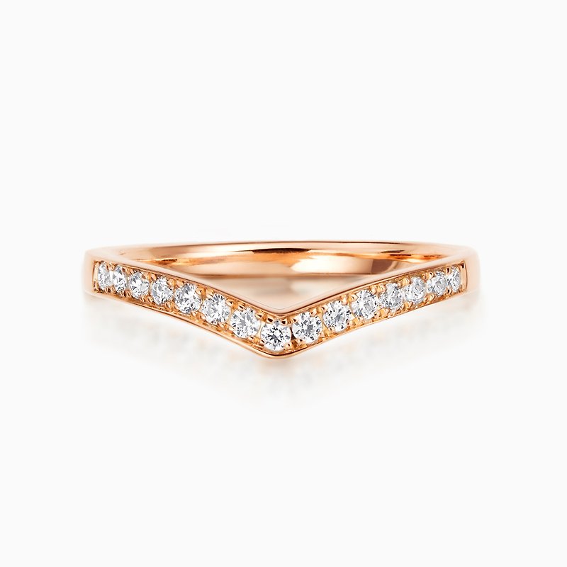 Kゴールドリングマイクロハピネス、落ち着きのある贅沢な質感の結婚指輪 - リング - 貴金属 多色