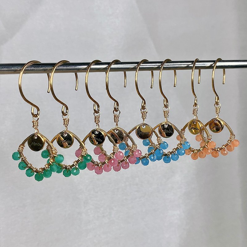 【Clip-on earrings】Seven / customize stainless-steel jewelry hypoallergenic - Earrings & Clip-ons - Stainless Steel Multicolor