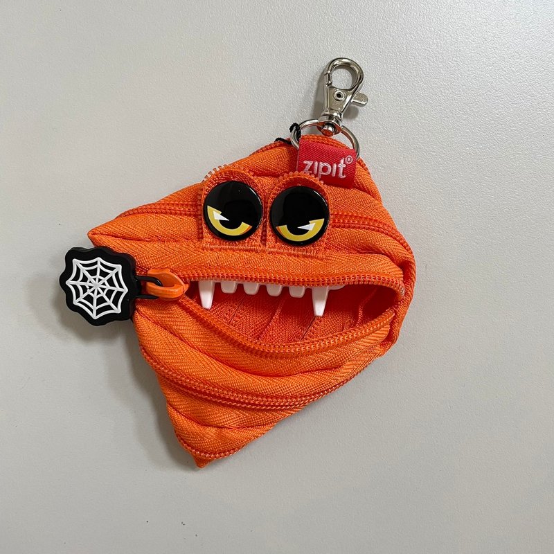 zipit Halloween limited edition monster coin purse - orange - กระเป๋าใส่เหรียญ - เส้นใยสังเคราะห์ สีส้ม