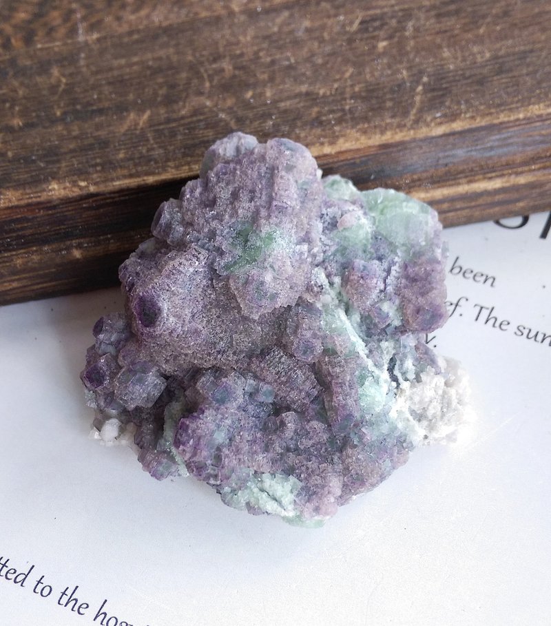 Fluorite 內蒙產地  階梯狀 紫綠色雙色螢石 天然礦石 原礦 - 擺飾/家飾品 - 其他材質 
