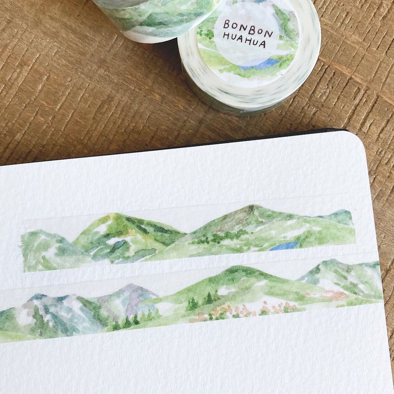 Mountains / Masking Tape - Washi Tape - Paper 