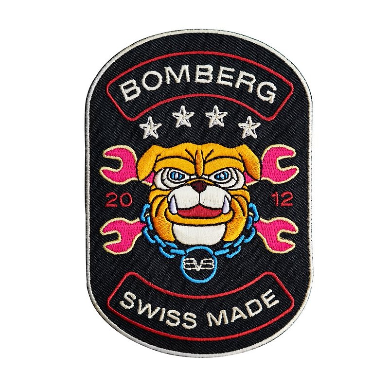 BOMBERG 龐克鬥牛犬刺繡臂章 - 襟章/徽章 - 其他材質 