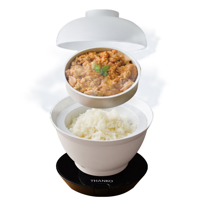 Japanese Thanko bowl for one person, licensed in Hong Kong, with a maximum warranty of 15 months - Kitchen Appliances - Other Materials White