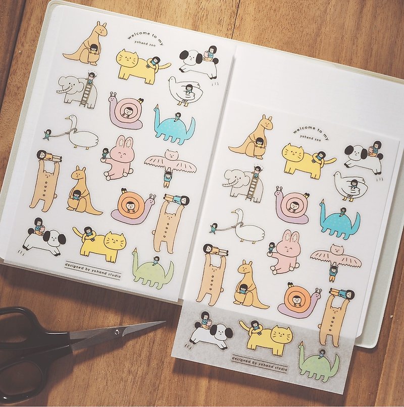 Print-On Stickers - Animals - Stickers - Paper White