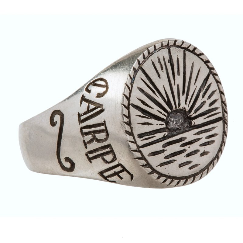 手工純銀日出印章戒指 - LHN Jewelry - 戒指 - 純銀 銀色