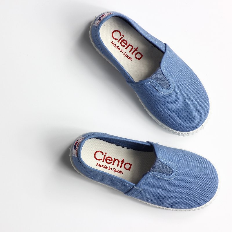 西班牙國民帆布鞋 CIENTA 54000 90淺藍色 大童、女鞋尺寸 - 女款休閒鞋 - 棉．麻 藍色