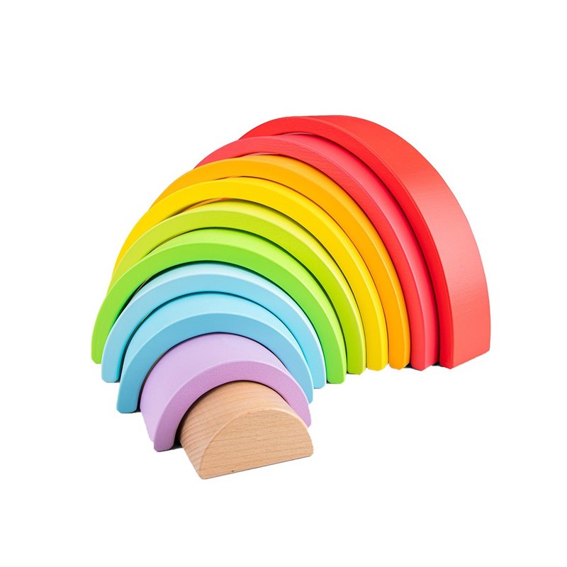 【荷蘭New Classic Toys】彩虹積木/彩虹隧道積木-10825 - 寶寶/兒童玩具/玩偶 - 木頭 