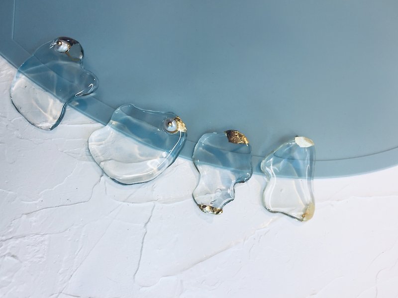 ice H2O(S) Series-Ice Shape Earrings\Earrings - ต่างหู - เรซิน 