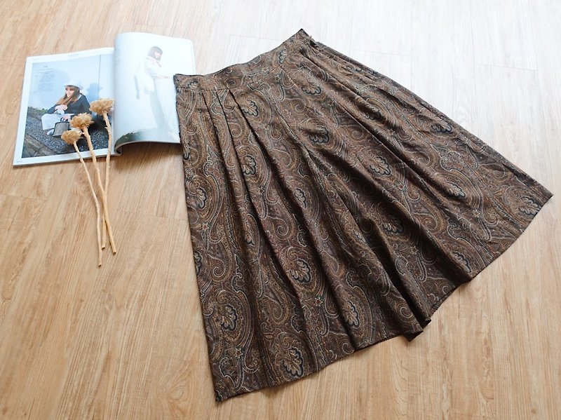 Vintage under / wide pants no.43 - Women's Pants - Other Materials Brown