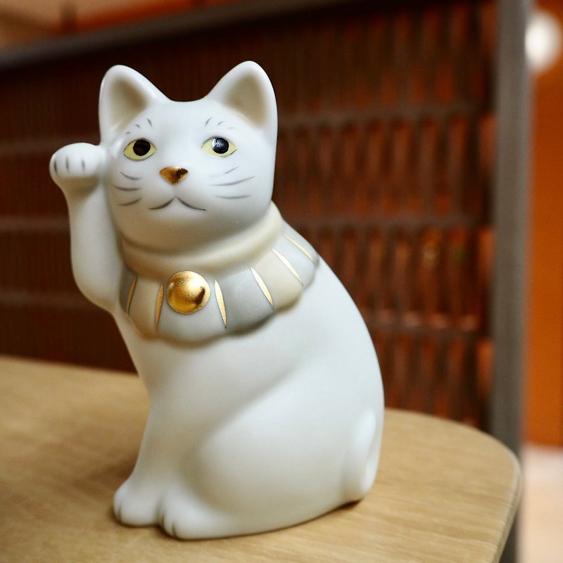 Chinese and foreign pottery garden | Seto beckoning cat Hengza matte rice - Items for Display - Pottery 