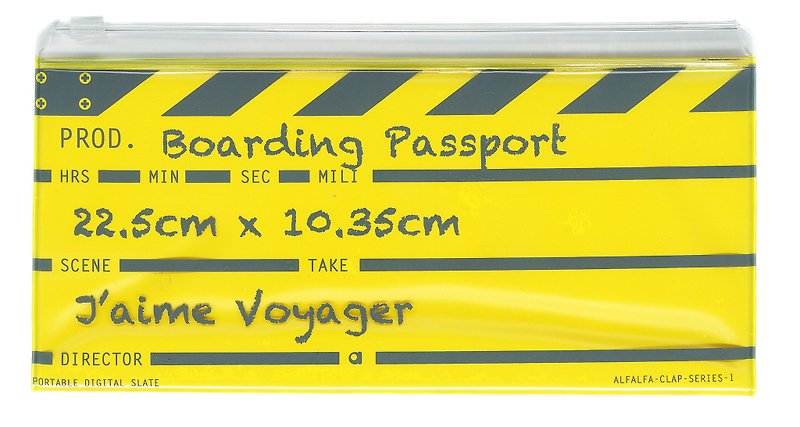 Director clap Long Boarding passport(Yellow) - ที่เก็บพาสปอร์ต - พลาสติก 